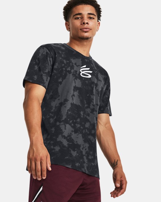 Men's Curry Logo Heavyweight Short Sleeve in Black image number 0